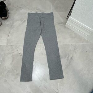 Gray Stretchy Knit Leggings